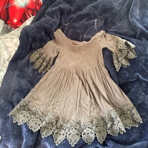 Green rue 21 off shoulder top